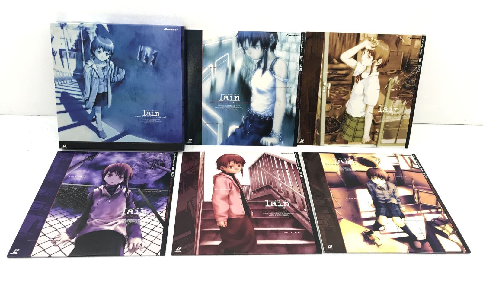 serial experiments lain LD-BOX 全5巻 盛岡17-0065】アニメLD serial experiments lain BOX付 全5巻セット