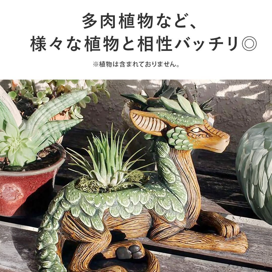 在庫限り】ミニ植木鉢 ドラゴンツリープランター ガーデニング 植木鉢