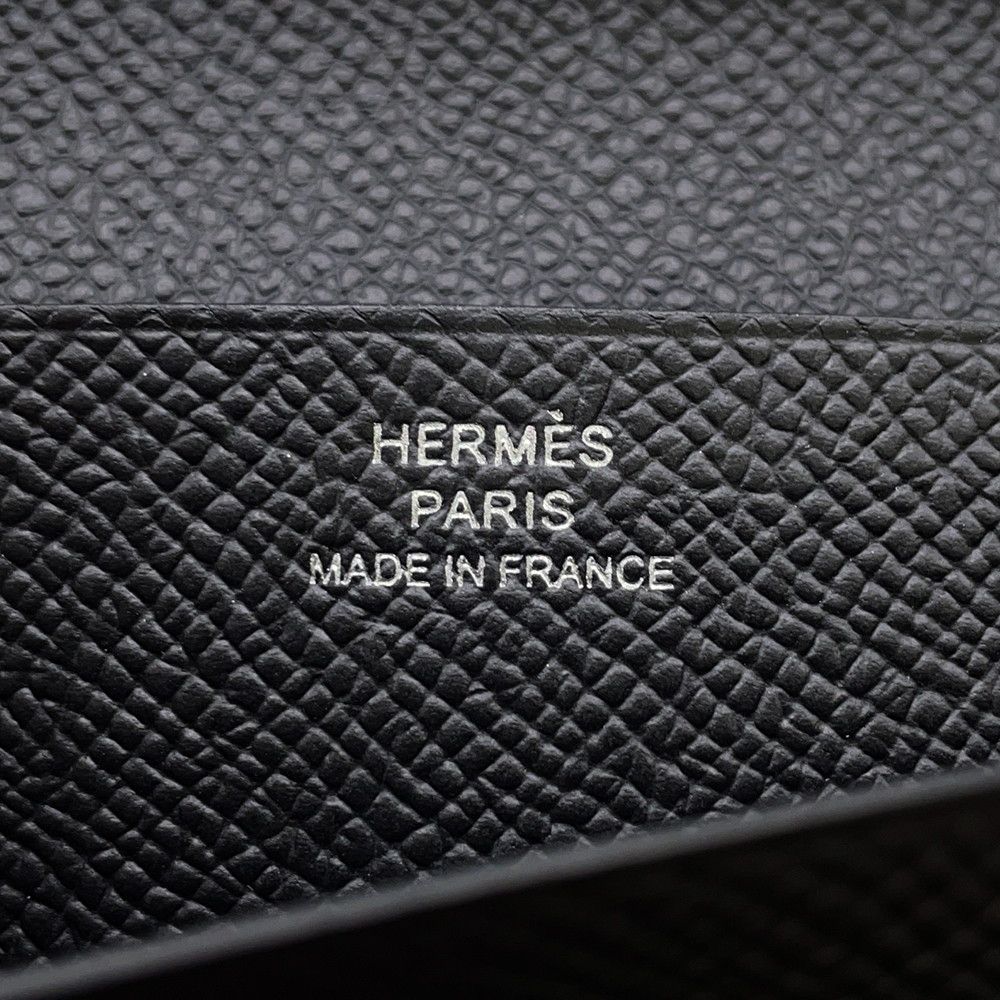 エルメス 長財布 MC2 フレミング ブラック エプソン W刻印 HERMES 財布