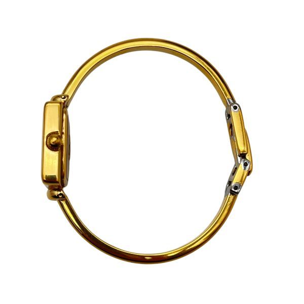○ グッチ GUCCI 腕時計 スクエアバングルウォッチ ホワイト文字盤