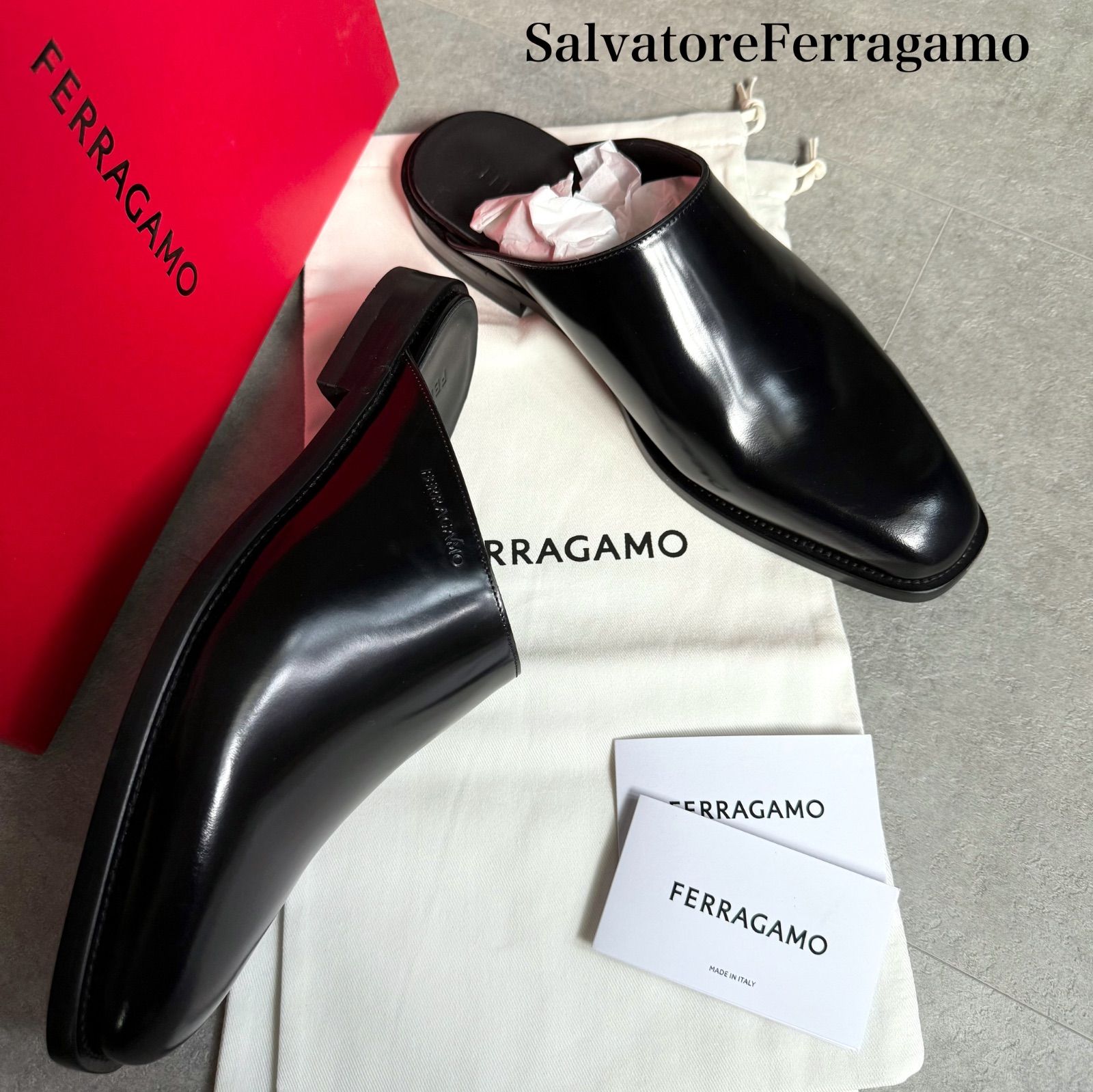 未使用 SalvatoreFerragamo サルヴァトーレフェラガモ エンボスロゴ 
