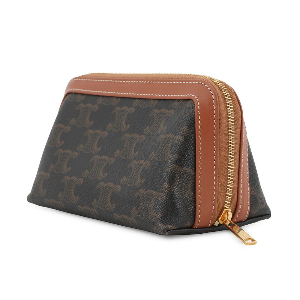 セリーヌ ポーチ トリオンフ コスメティック スモール PVC レザー