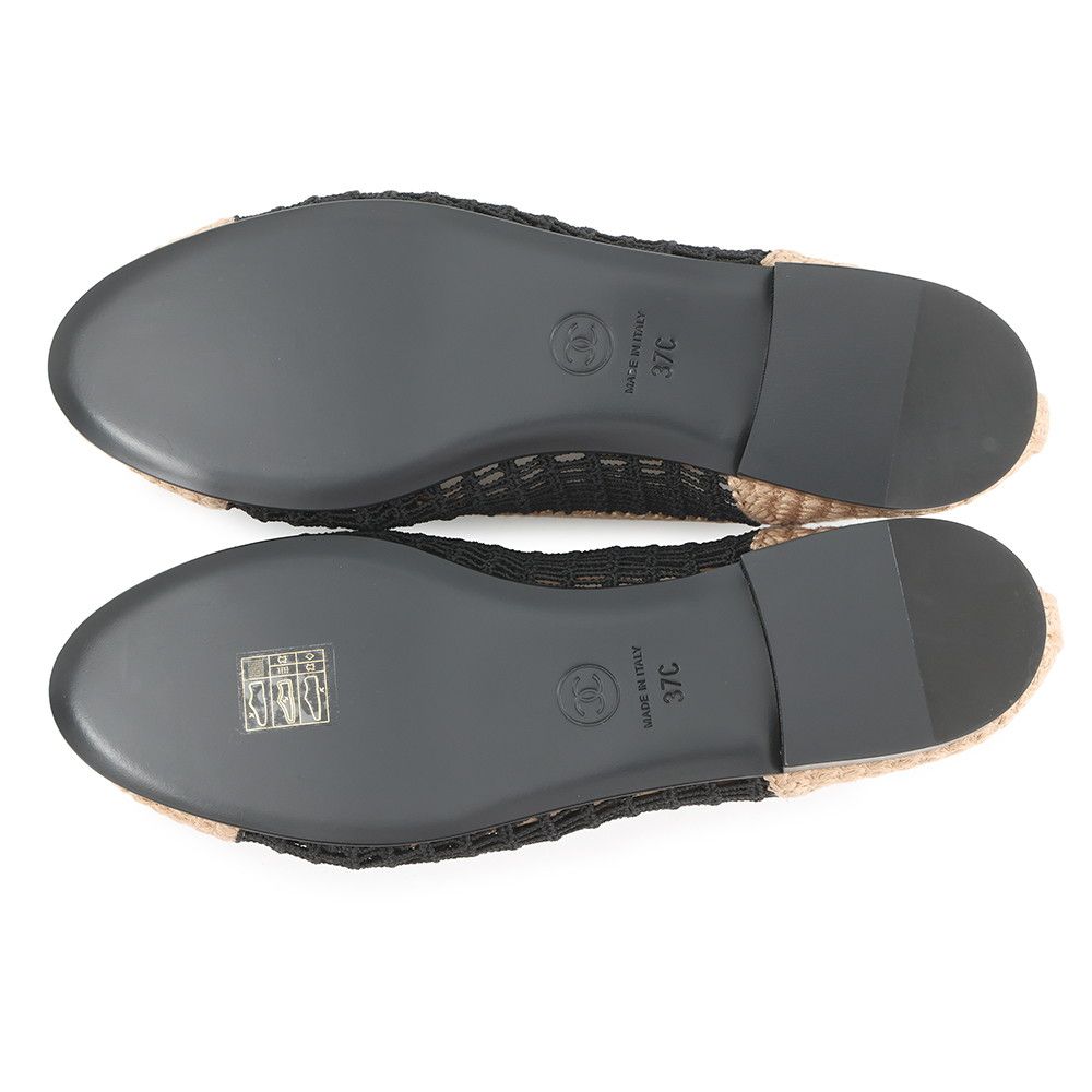 明日明後日で！CHANELバレリーナフラットパンプス36 シャネル パンプス バレリーナ フラット ラフィア G38986 レディース