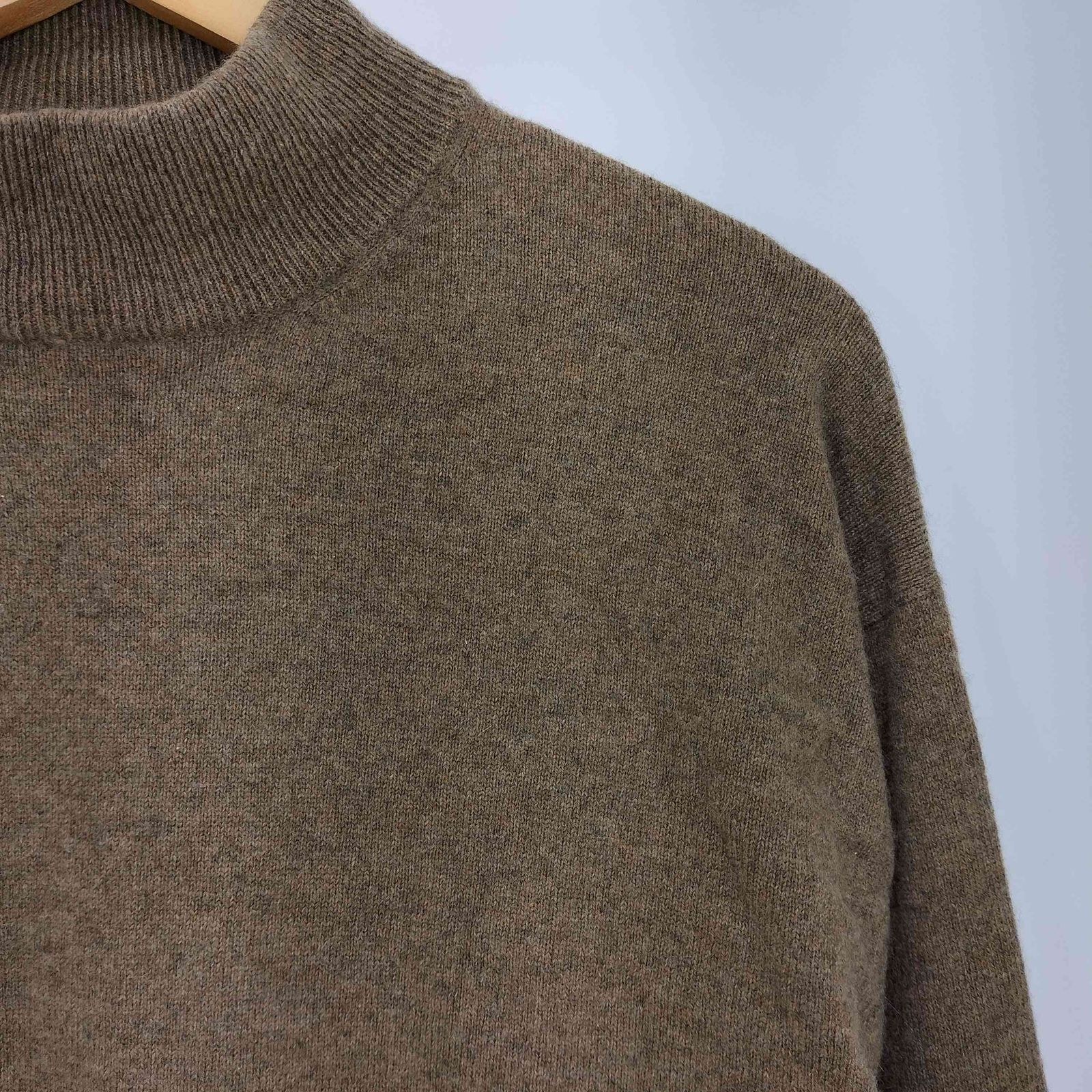 カシミヤ CASHMERE カシミヤ100 モックネックニット レディース  LL