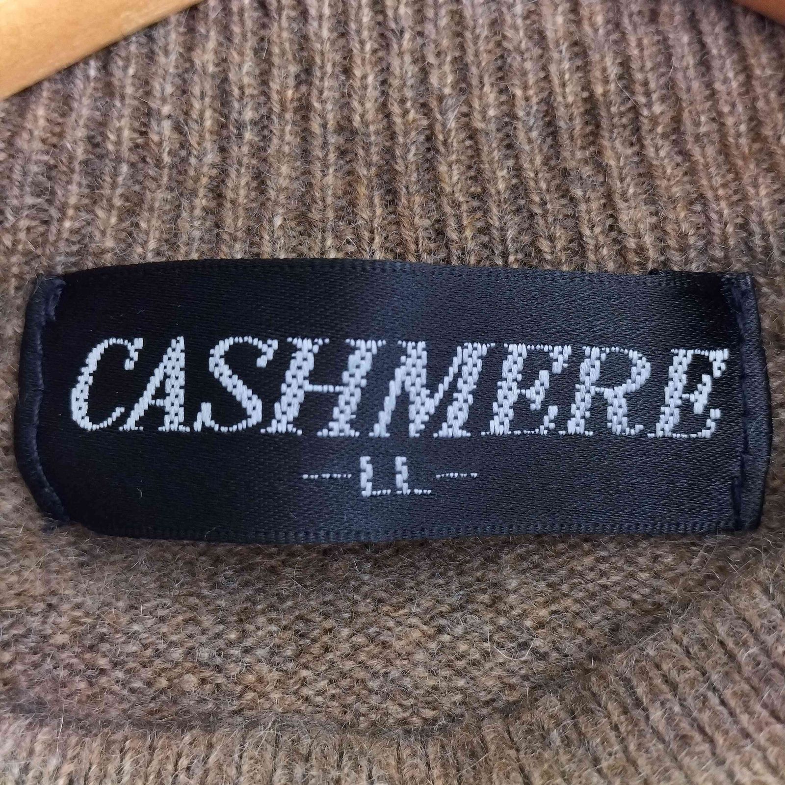 カシミヤ CASHMERE カシミヤ100 モックネックニット レディース  LL