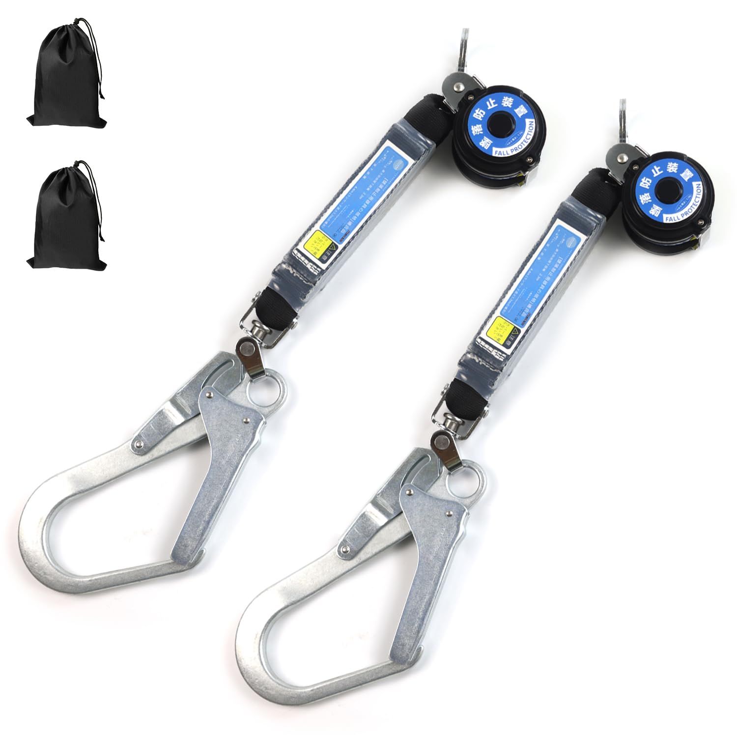 フルハーネス用巻取りランヤード2個セット 蕨上田エンジ X型フルハーネスセット 巻取式ランヤード タイプ2（第2種