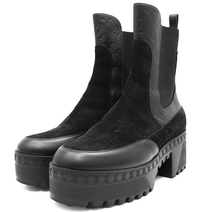 美品】LOUIS VUITTON ルイ・ヴィトン ローリエート チェルシーブーツ