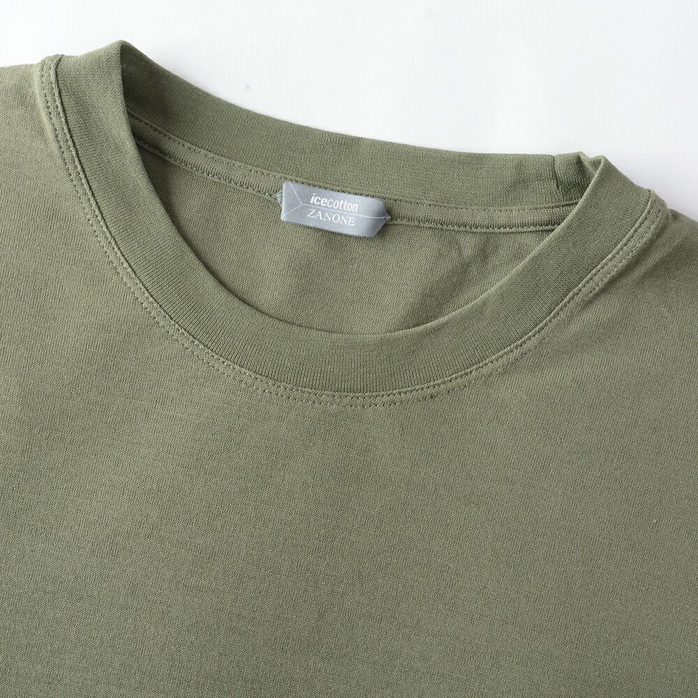 30%OFF/定価25,850円】ザノーネ 新品 アイスコットン 長袖 クルー