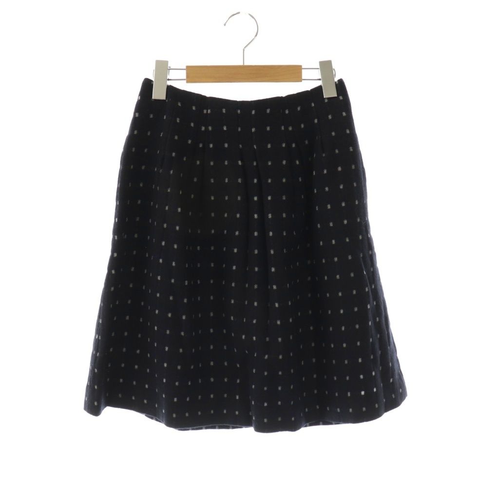 エムズグレイシー M'S GRACY ジャケット ノーカラー ドット スカート