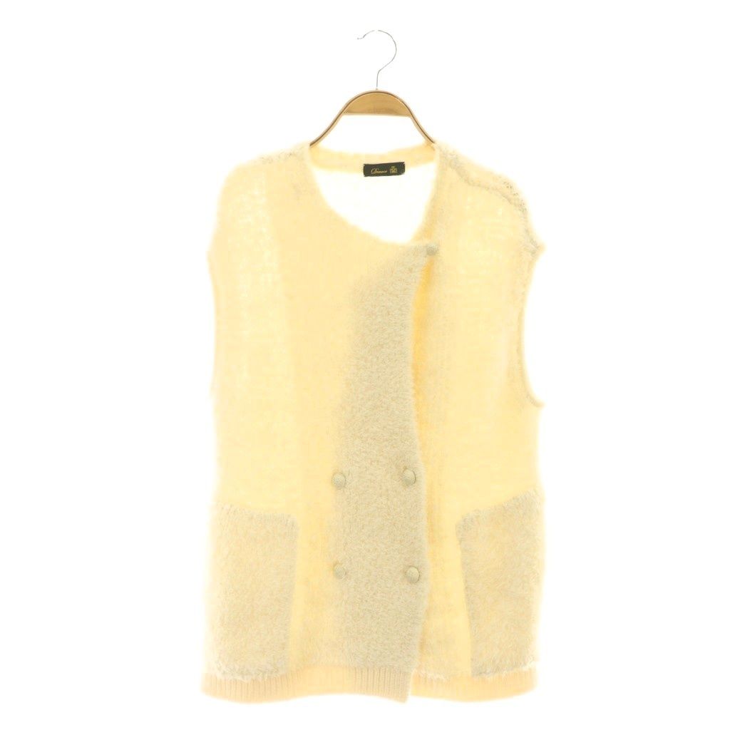 最終値下げ！Drawer 3Gシャギーニットジレ ドゥロワー ファー ベスト ドゥロワー(Drawer)ドゥロワー 3G シャギーニットジレ ベスト 衣料品