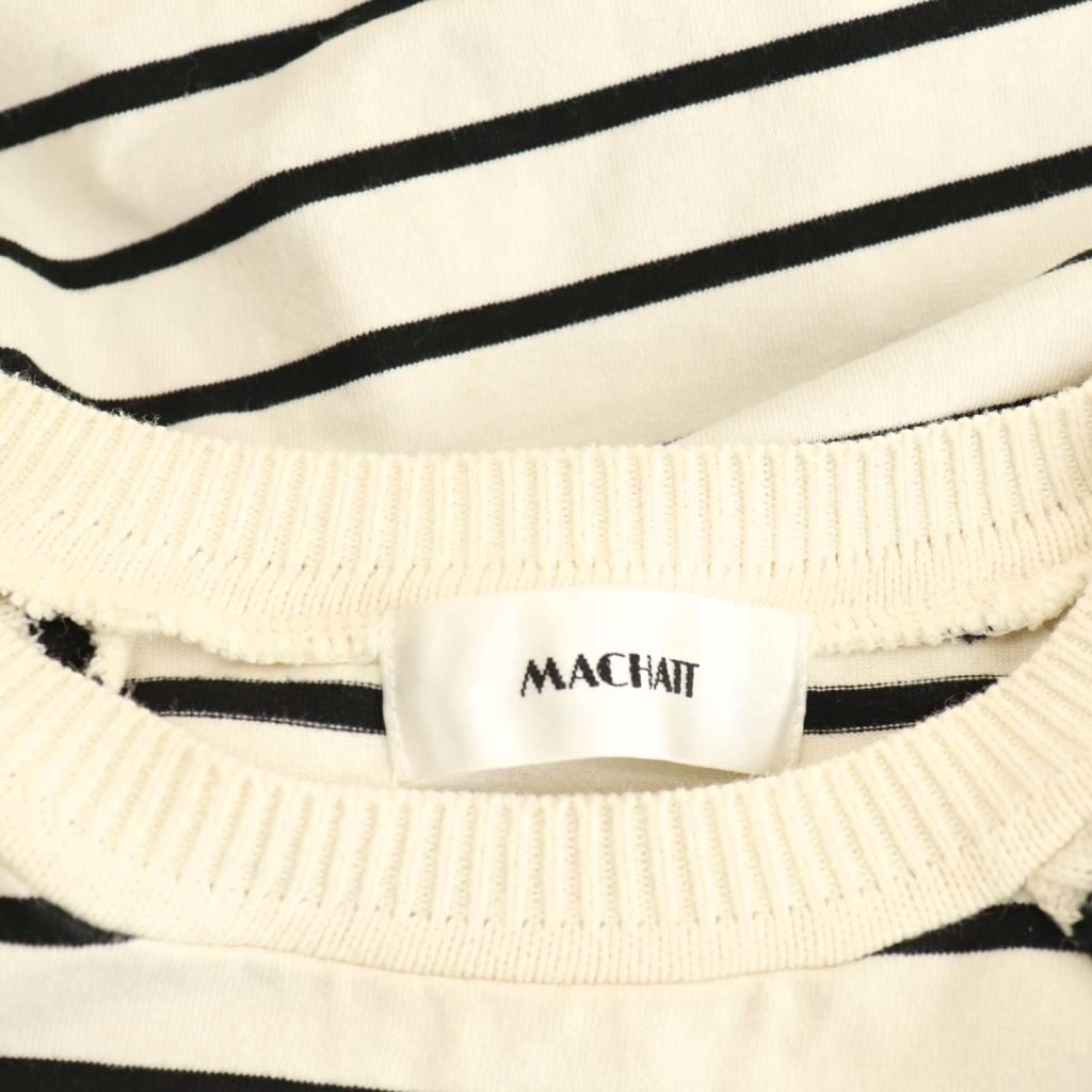 マチャット MACHATT ボーダードッキングプルオーバー カットソー