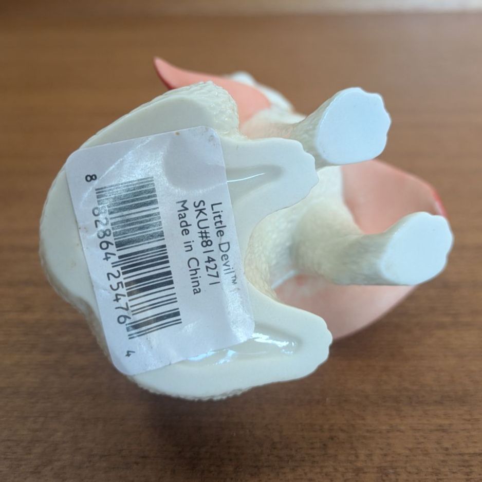 廃盤 レノックス LENOX 小悪魔 猫 フィギュリン 24K金彩 赤マント 12.5