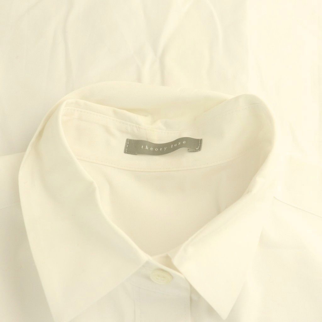 theory luxe　 luxe cotton KOLLY 白シャツ TheoryLuxe ホワイトシャツ theory luxe luxe cotton KOLLY 白シャツ