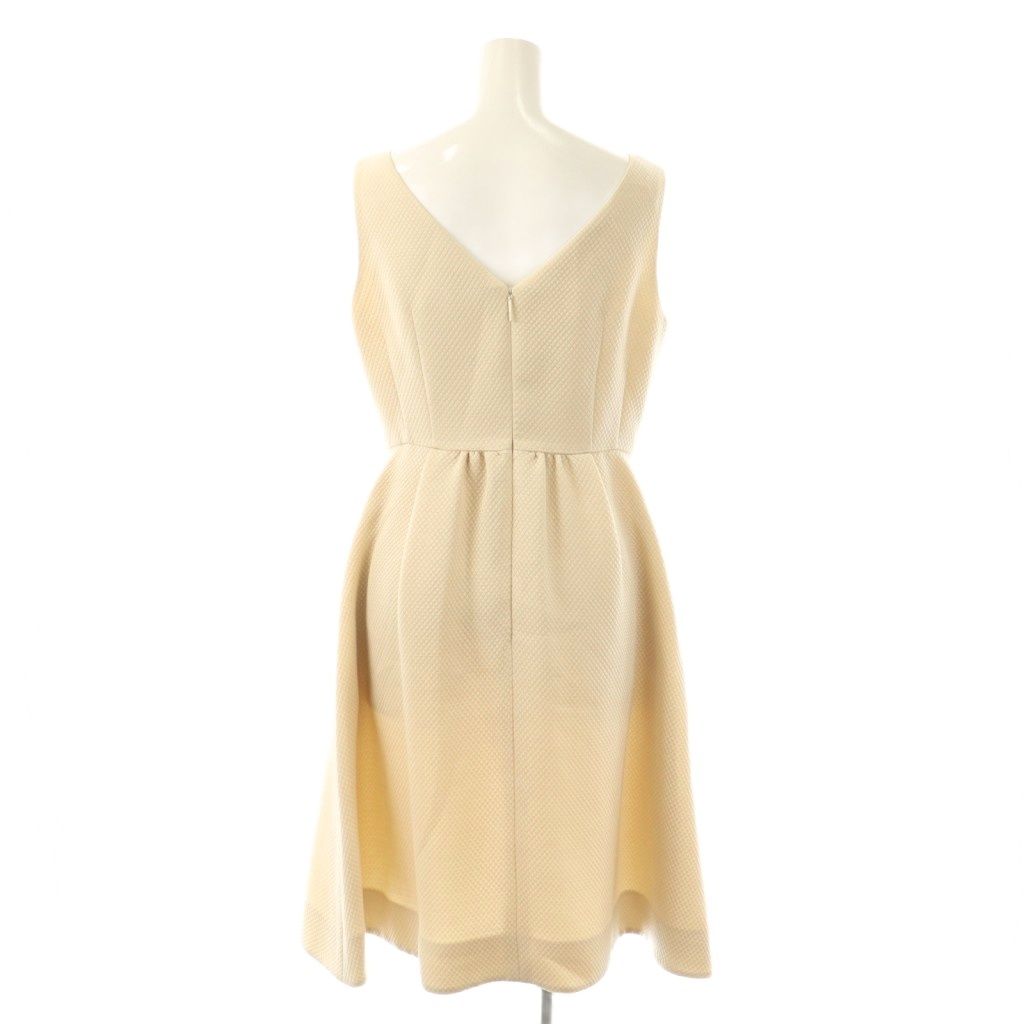 ルネ Rene ノースリーブワンピース 膝丈 36 ライトベージュ /NR □OS