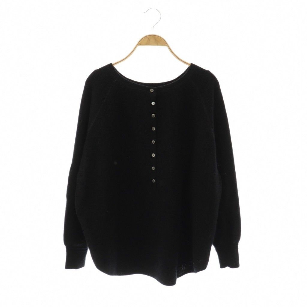 フレームワーク Framework 24AW ウールワッフルヘンリーネック プル