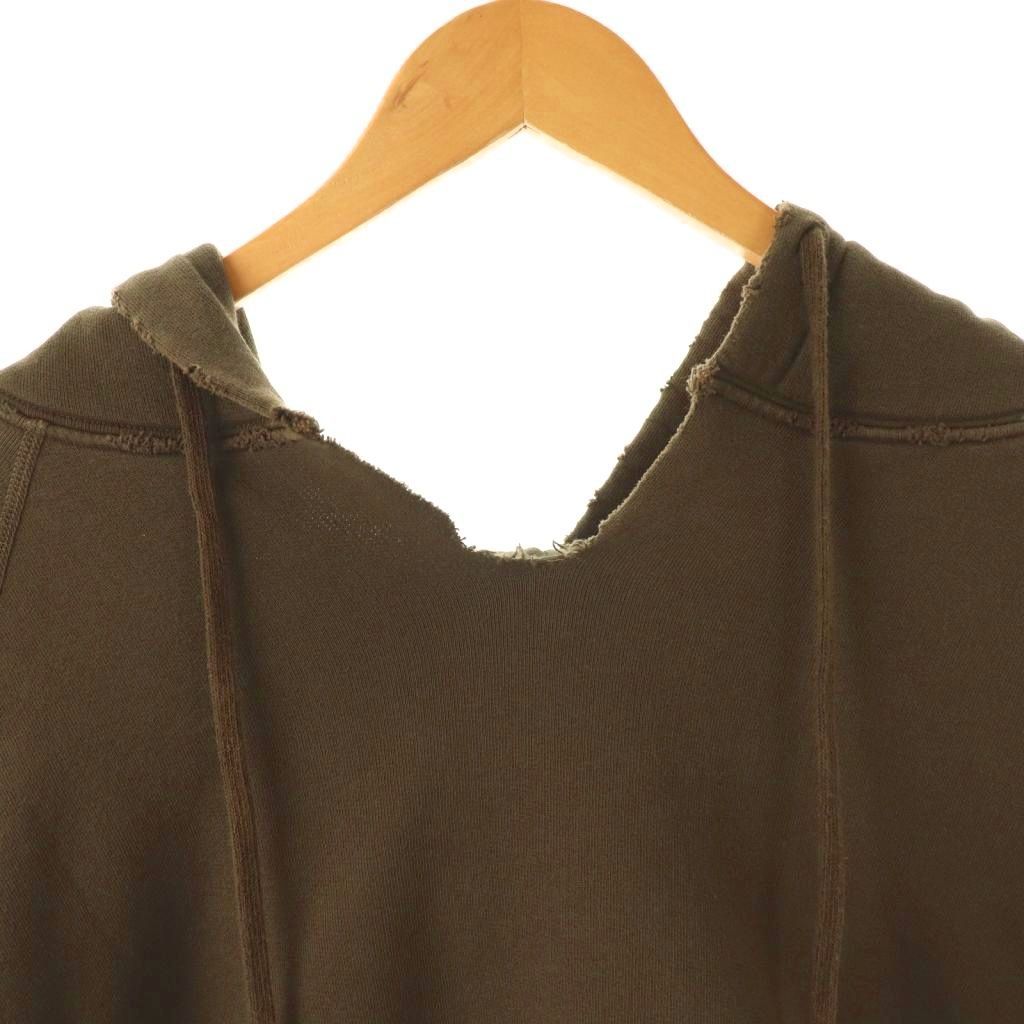 ニリロータン NILI LOTAN ダメージ加工 パーカー フーディー ブラウン