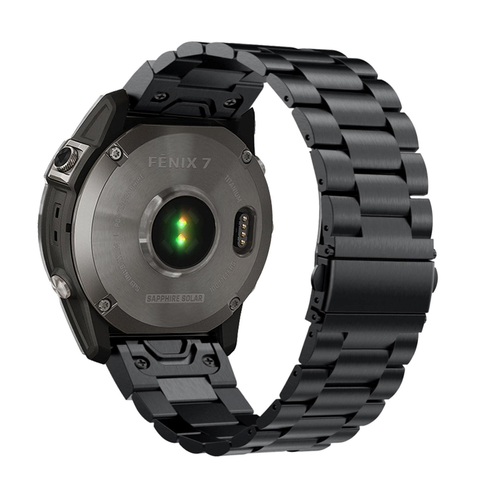 ステンレス鋼製 時計 ベルトに適合ガーミンApproach S62 / S70 / Fenix