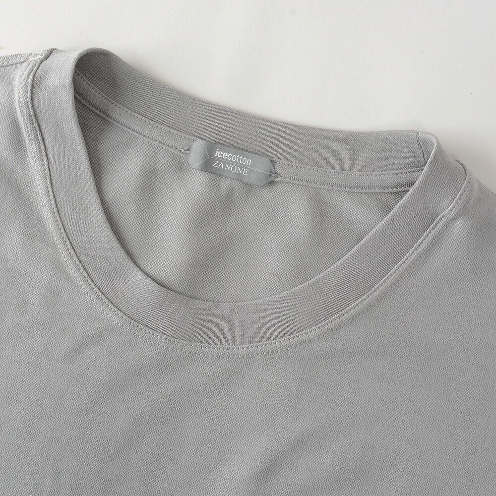 30%OFF/定価25,850円】ザノーネ 新品 アイスコットン 長袖 クルー