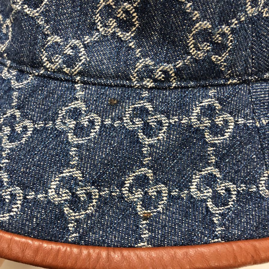 グッチ バケットハット GGキャンバス コットン デニム【AFI20】 - メルカリ