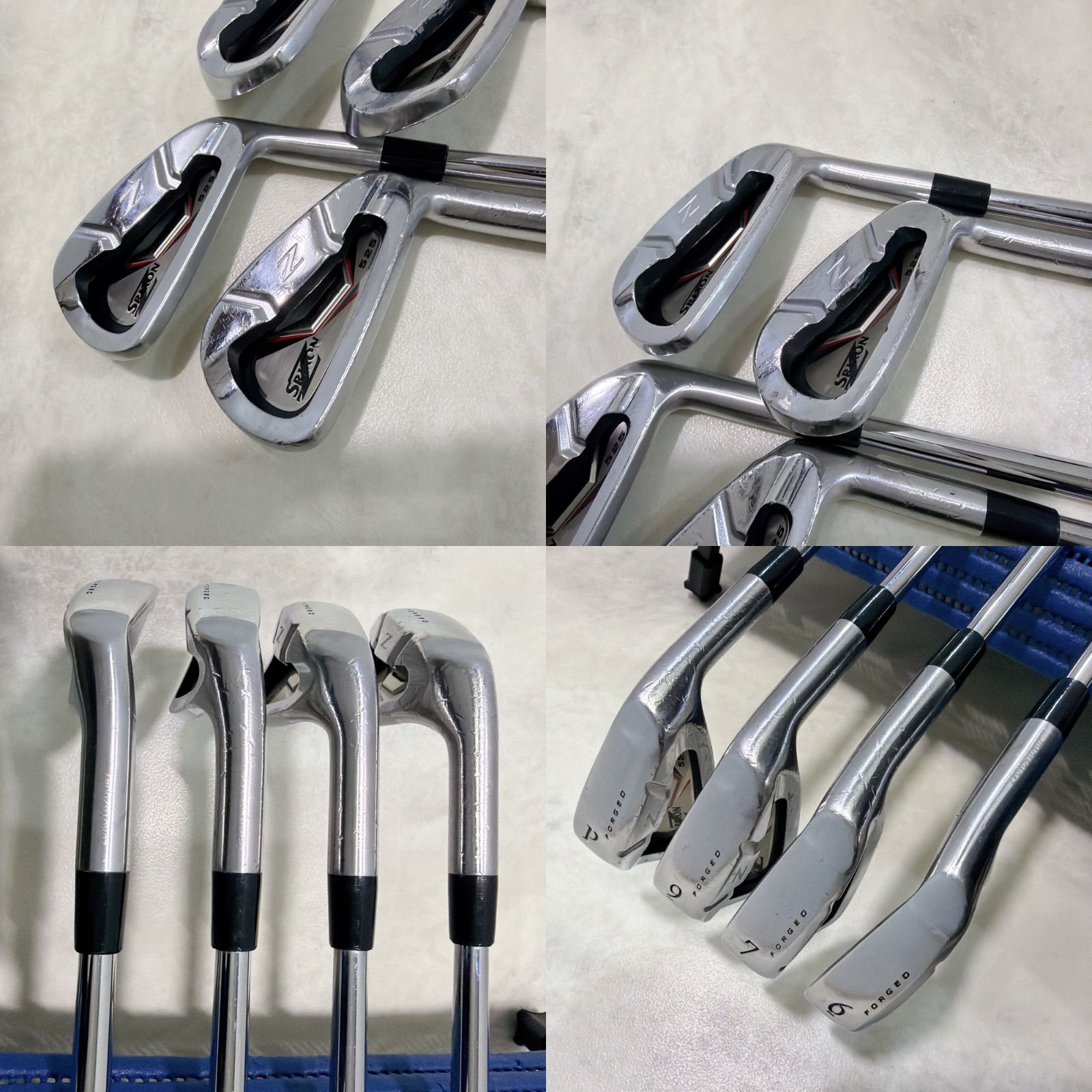 新品グリップ スリクソン Z525 FORGED 4本 6.7.9.PW アイアンセット 