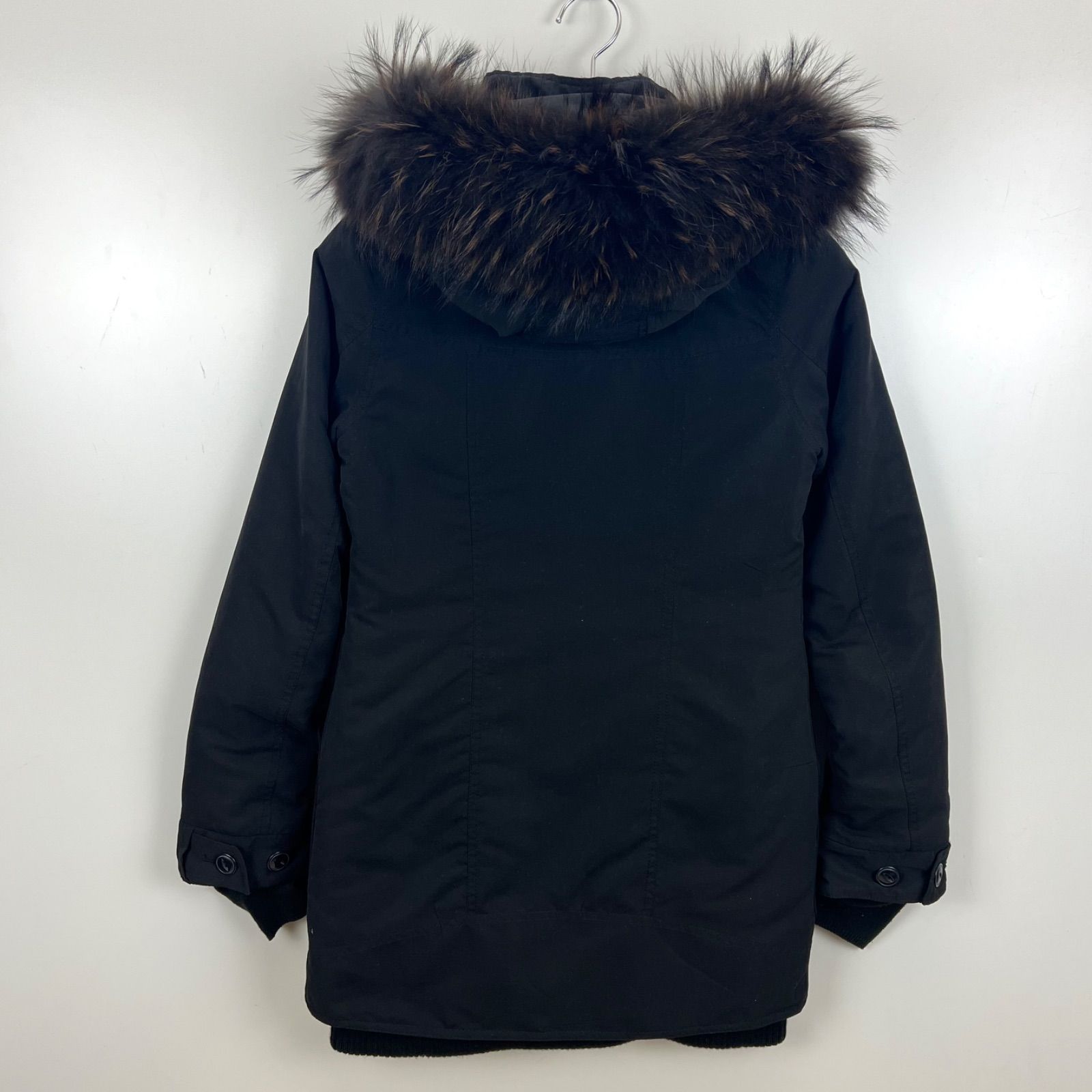 SLY y2k archive military black fur mods coat 1 S スライミリタリー