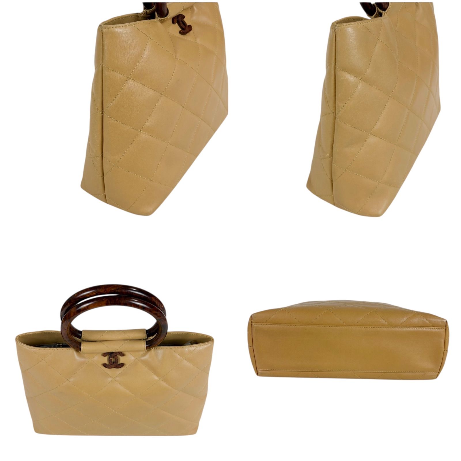 シャネル CHANEL トップハンドルバッグ マトラッセ キルティング