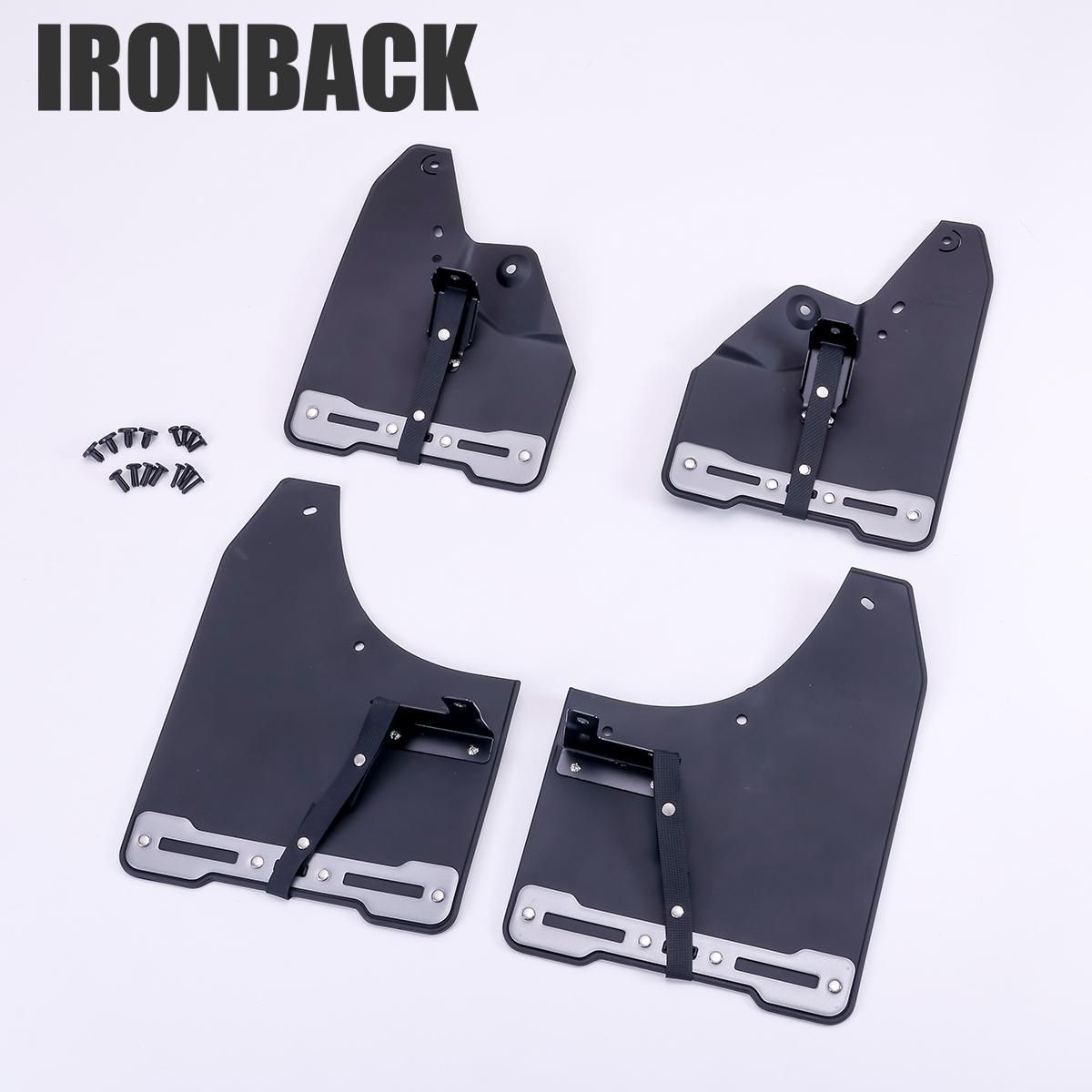 IRONBACK ランクル 250 250系 マッドガード マッドフラップ ブラック 