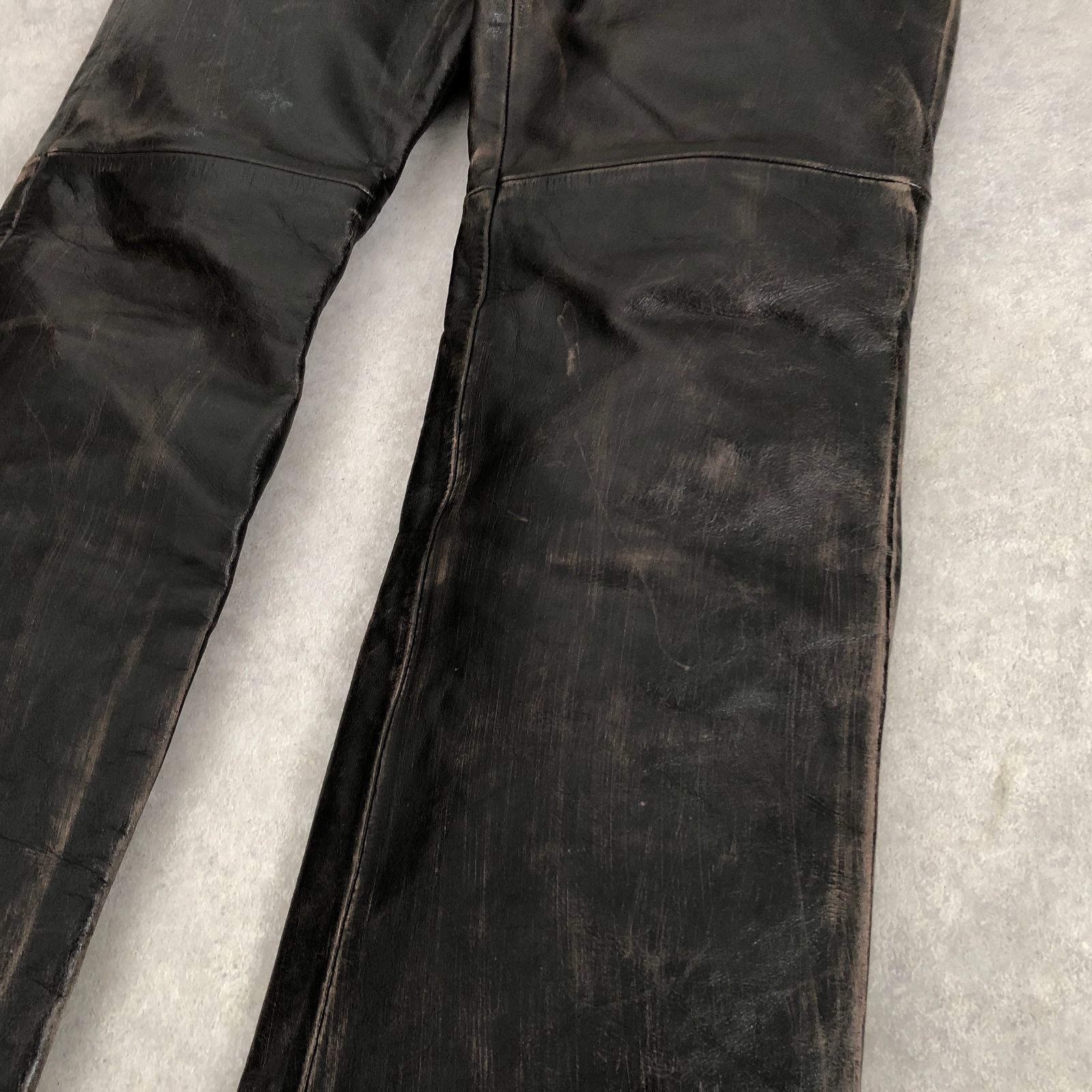 Jean Paul GAULTIER Archive vintage 牛革カウレザー パンツ ジャン