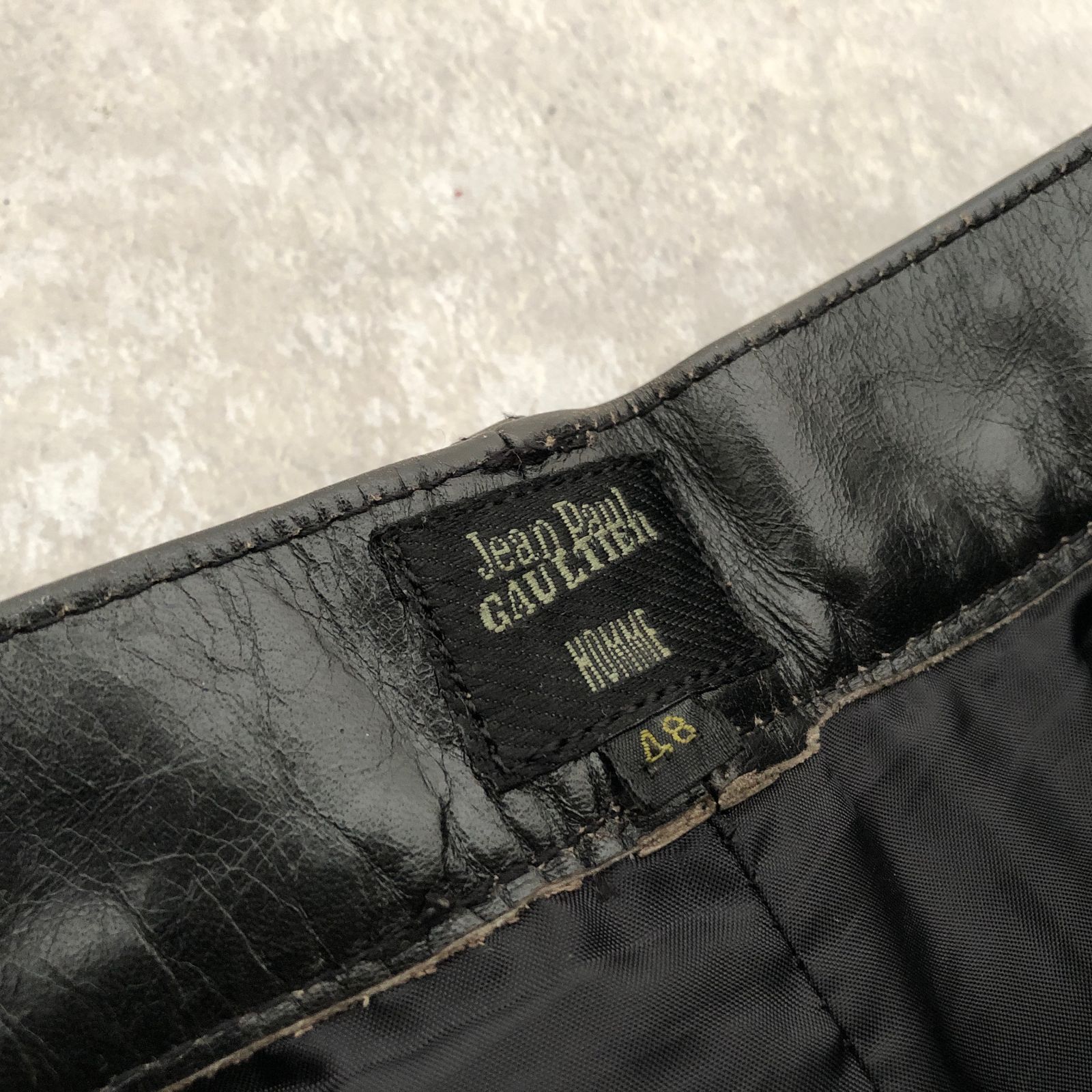 パンツ jean paul gaultier archive Jean Paul GAULTIER Archive vintage 牛革カウレザー パンツ ジャン