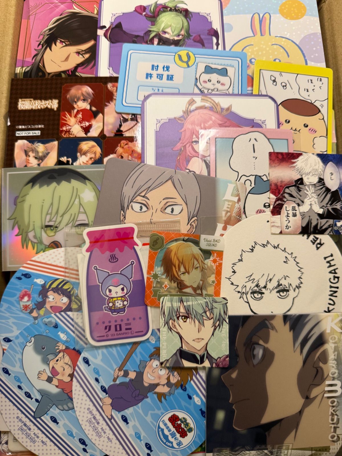 紙類 アニメ ゲーム まとめ売り 大量 コースター ポストカード カード