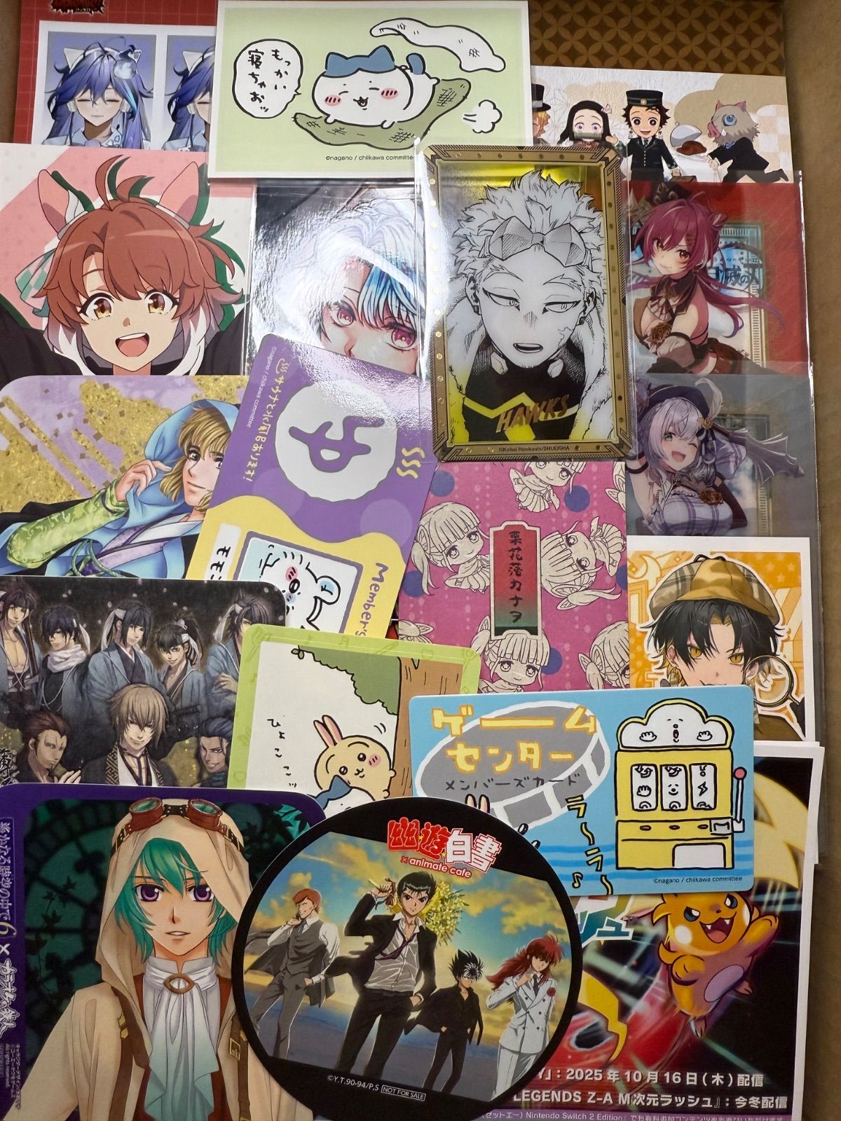 紙類 アニメ ゲーム まとめ売り 大量 コースター ポストカード カード