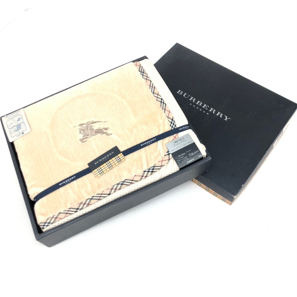 LONDON バーバリーロンドン コットンブラン ホースロゴ|ノバチェック|ベージュ ベージュ ユニセックス |