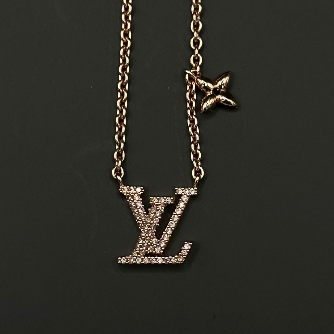 美品】Louis Vuitton コリエ LV アイコニック ネックレス モノグラム