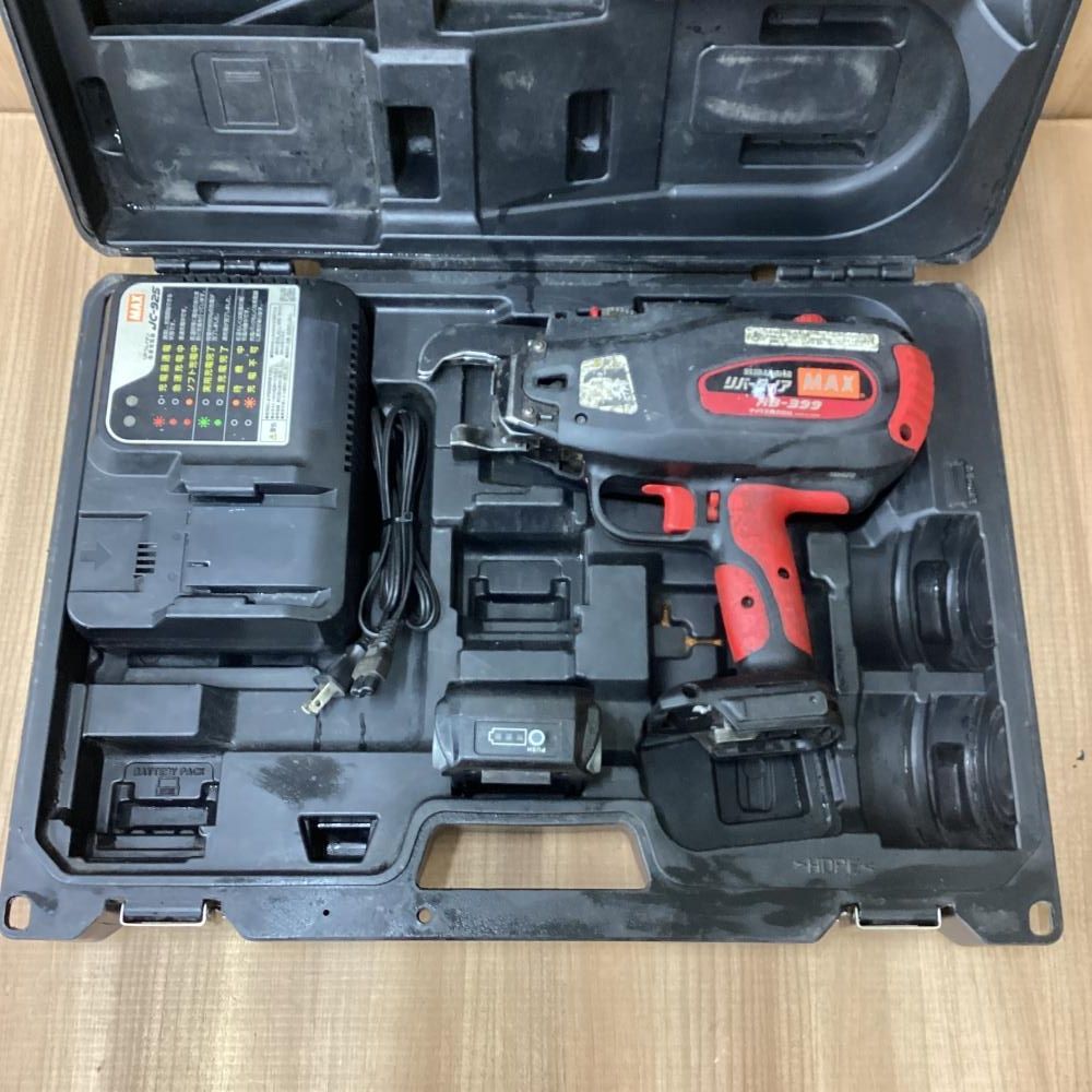 中古品】MAX/マックス RB-399A-HB2C 充電式鉄筋結束機 バッテリ1個※要