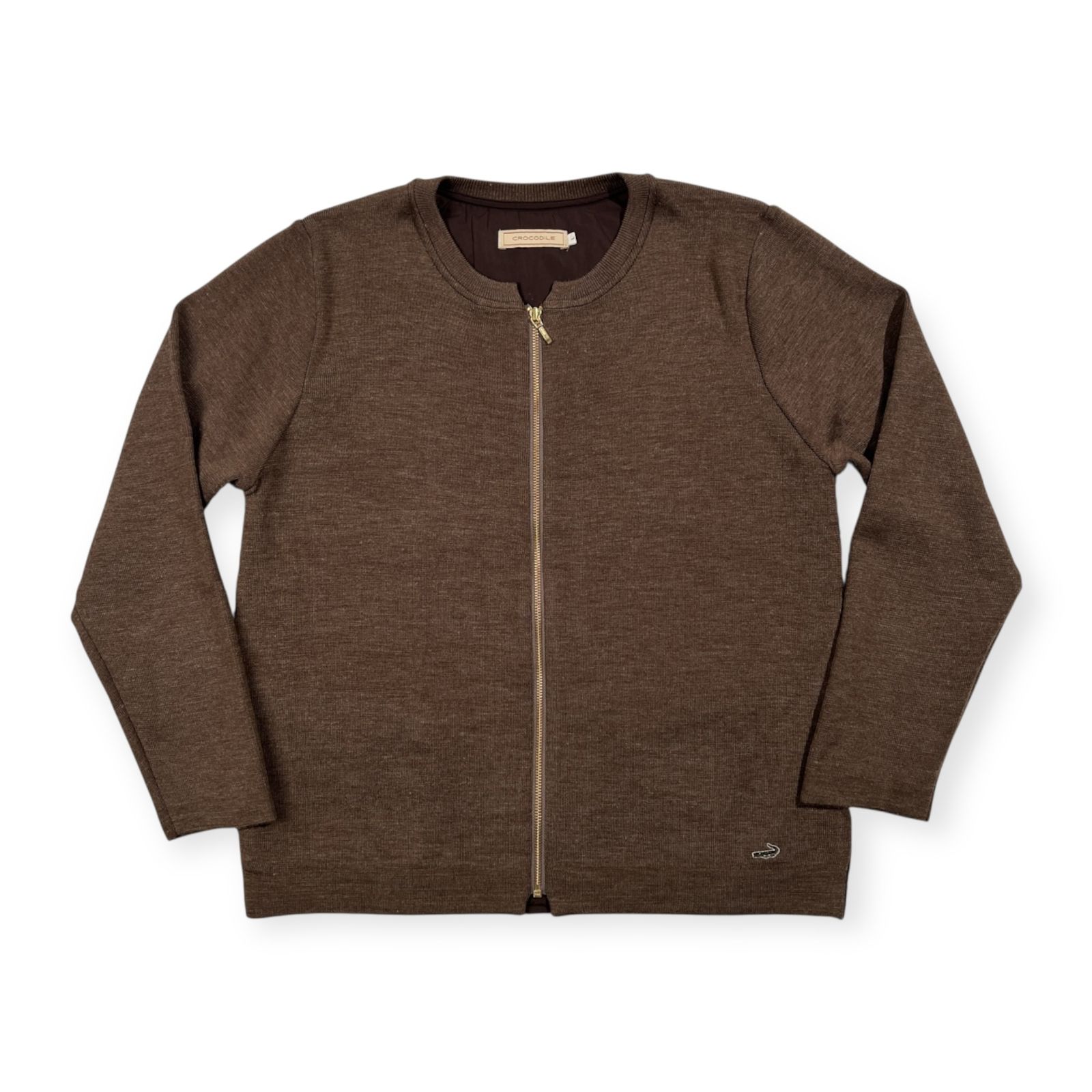 Crocodile ニット クロコダイル CROCODILE ジップ ニットジャケット 