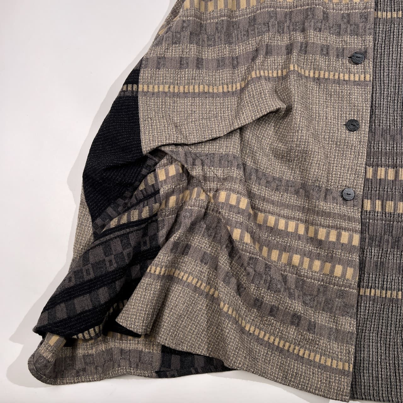 タグ付き 未使用品 慈雨 ジウ センソユニコ パッチワーク風 デザイン