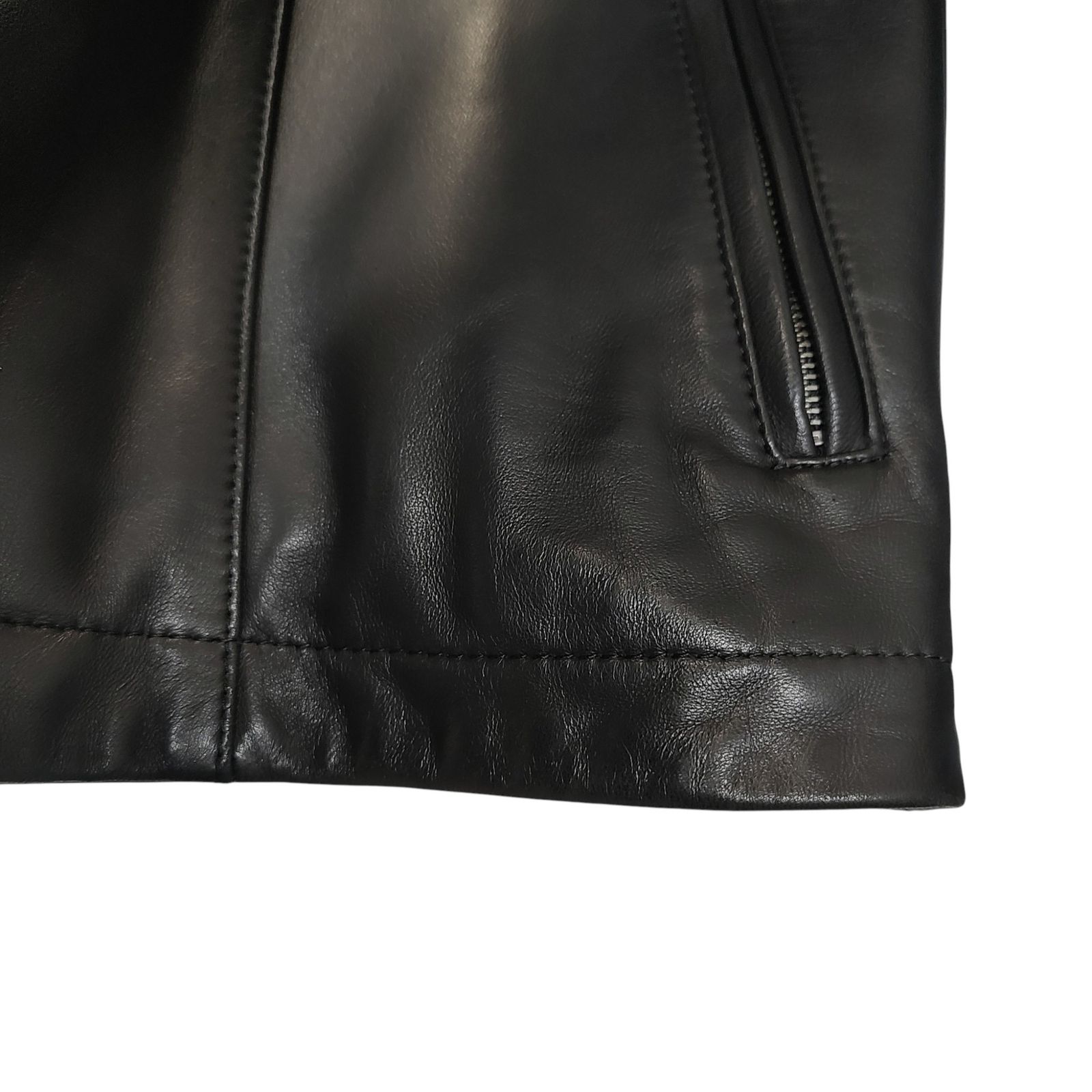 BLACK LABEL BURBERRY レザーシングルライダースジャケット | ヤマダ