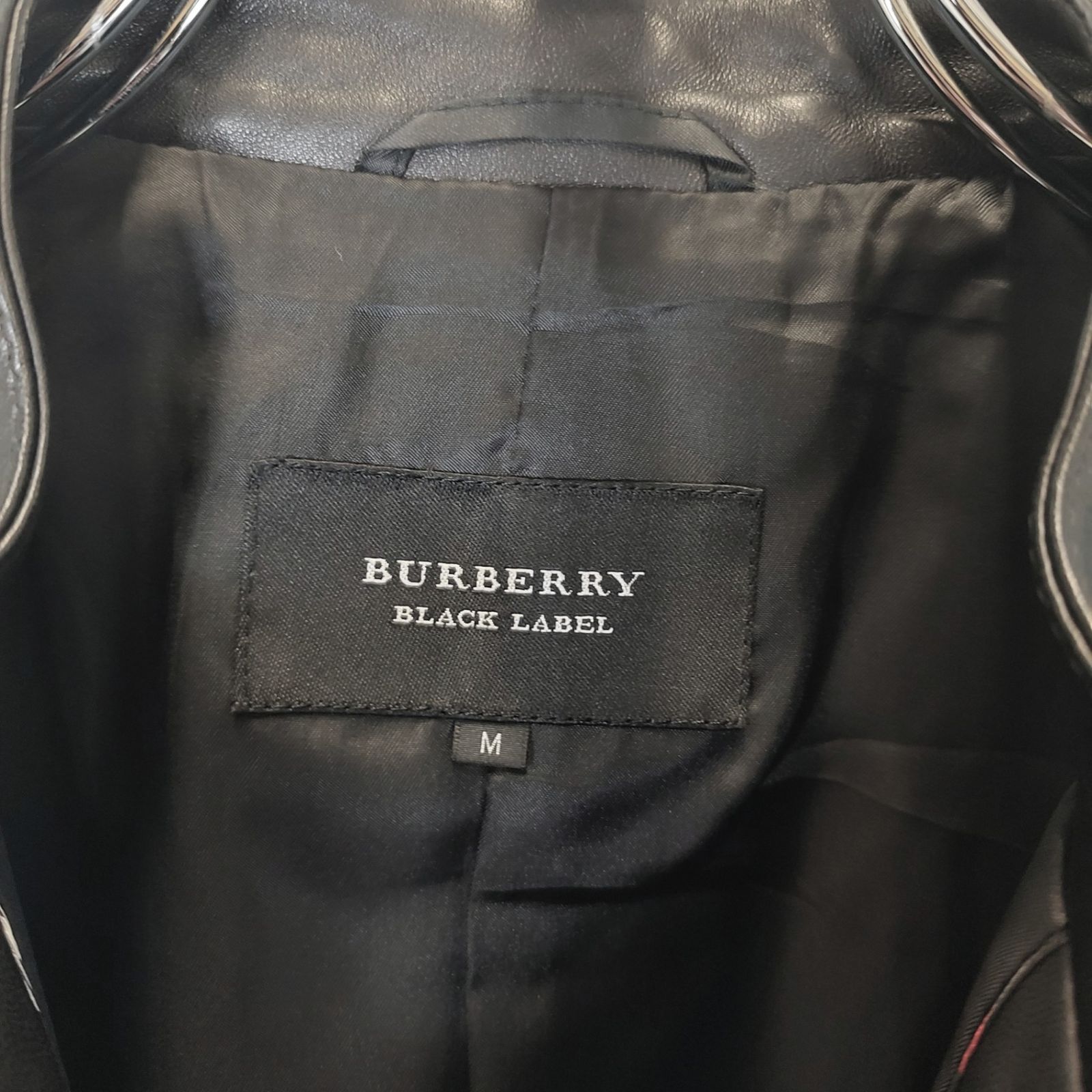 BURBERRY BLACK LABEL バーバリーブラックレーベル シープレザー 