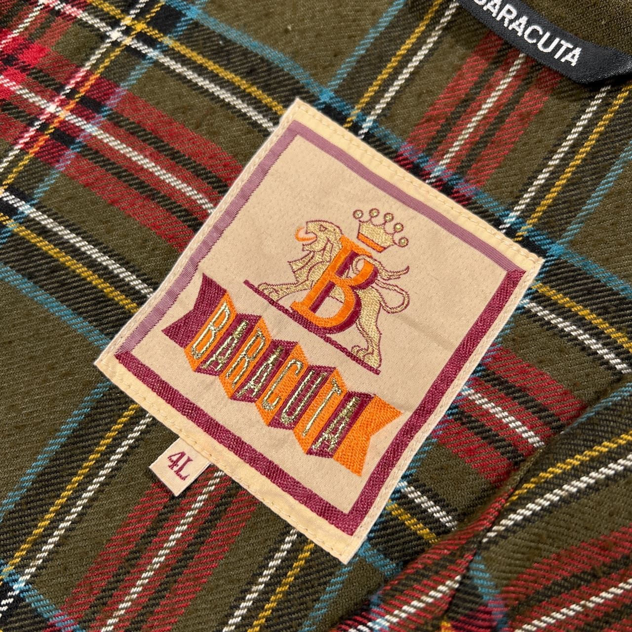 希少 BARACUTA バラクータ 裏チェック フランネル マウンテンパーカー
