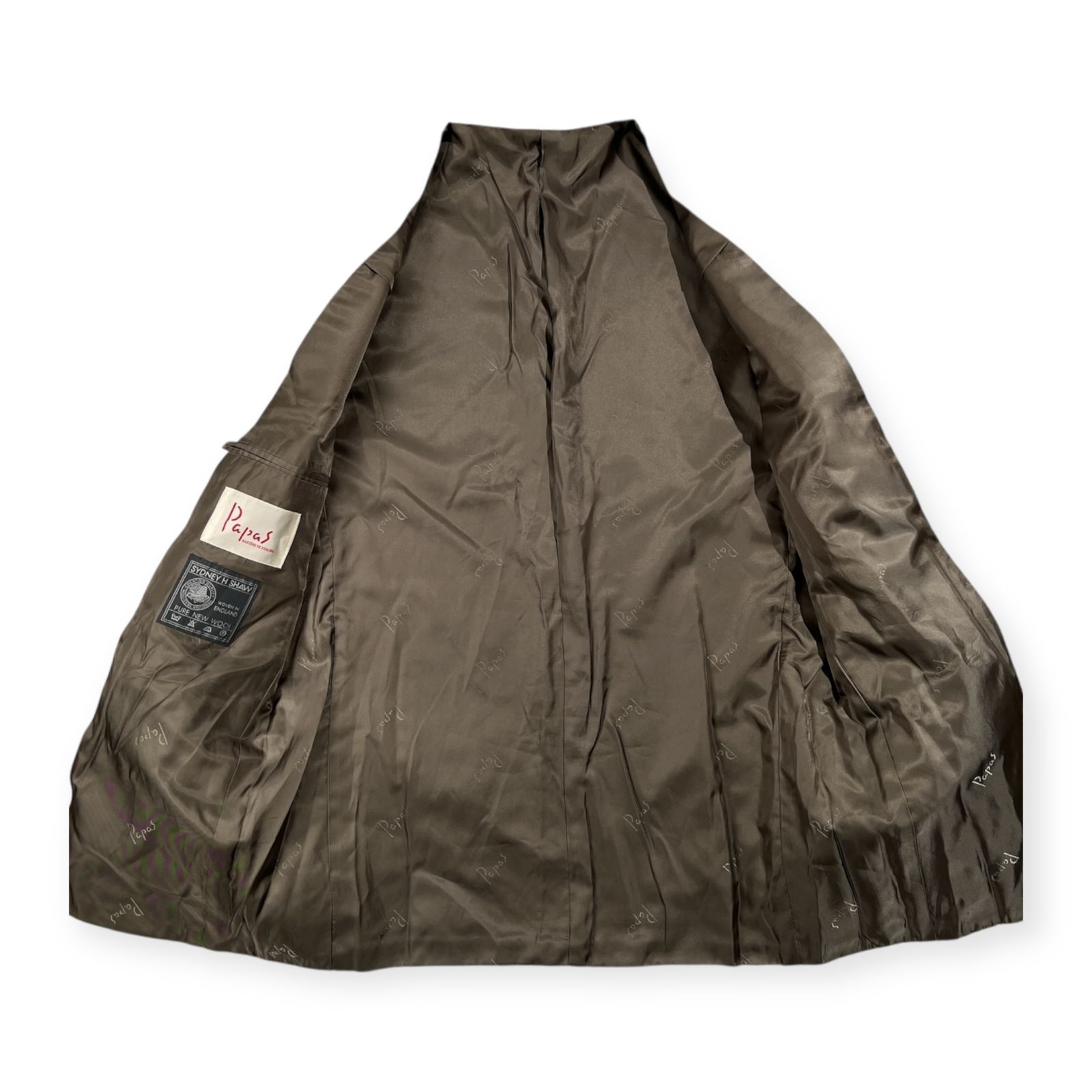 Papas パパス 英国生地 SYDNEY H SHAW ツイード 3B テーラード