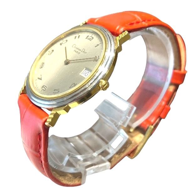 ディオール Dior 45 12 02 クォーツ シャンパンゴールド文字盤 時計 腕時計 レディース