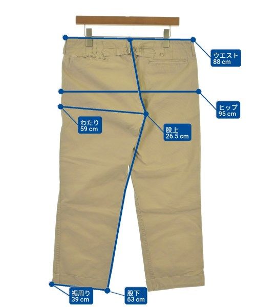 visvim ヴィズヴィム　コットンチノパン visvim チノパン メンズ 【古着】【中古】【送料無料】 - メルカリ