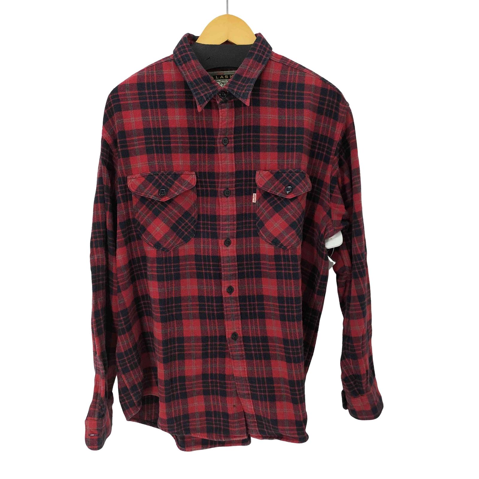 リーバイス　ネルシャツ　USA製　Alaska 90s】Levi's リーバイス ALASKA ウール チェック ネルシャツ - メルカリ