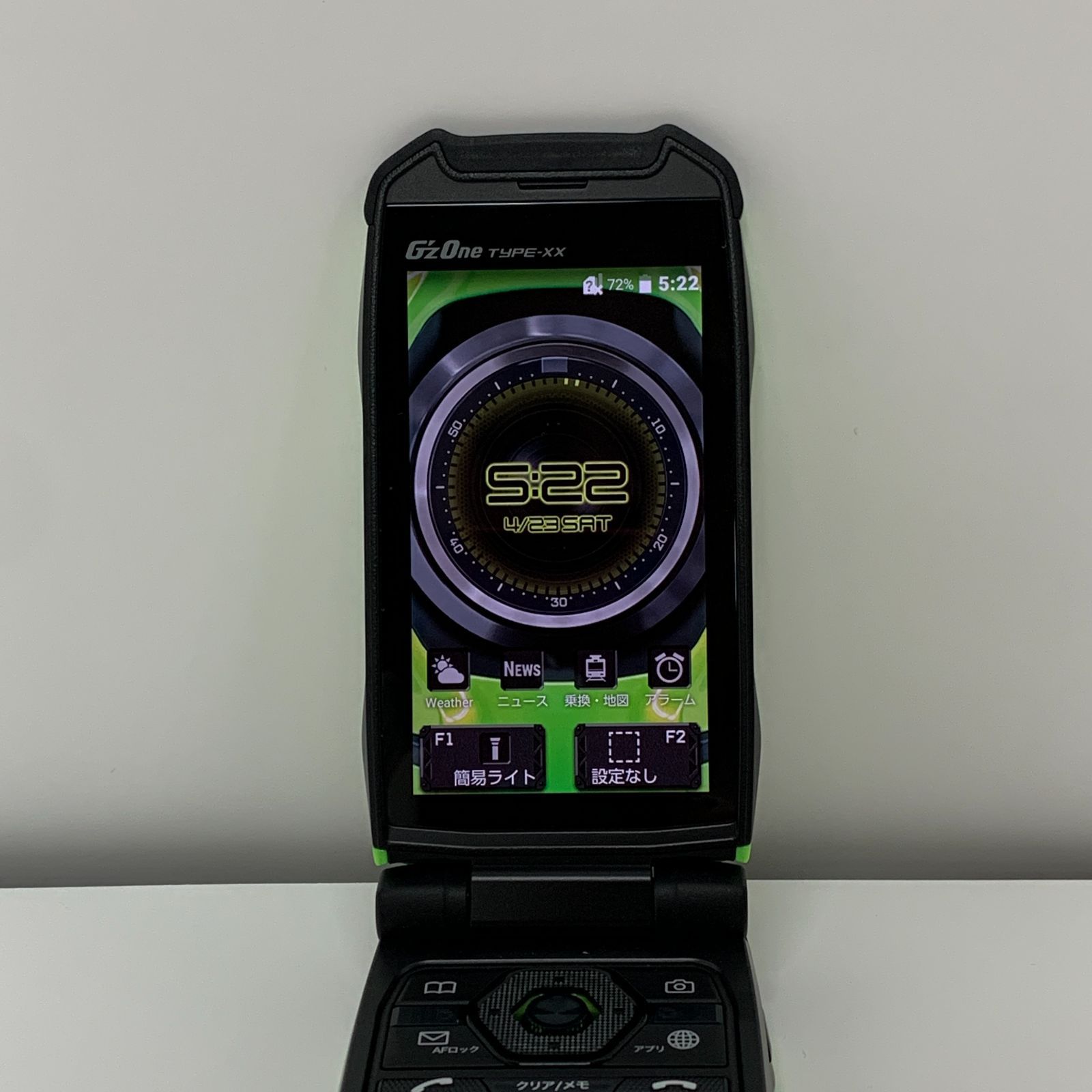 G'zOne TYPE-XX KYY31 16GB グリーン au SIMロック解除済み No.F8