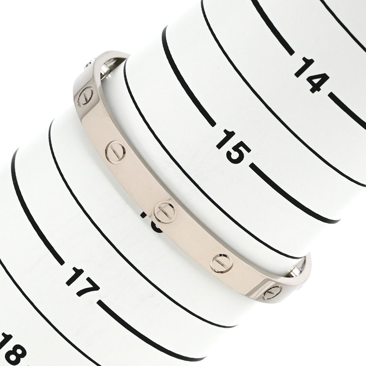 カルティエ Cartier ブレスレット LOVE ラブブレス ホワイトゴールド