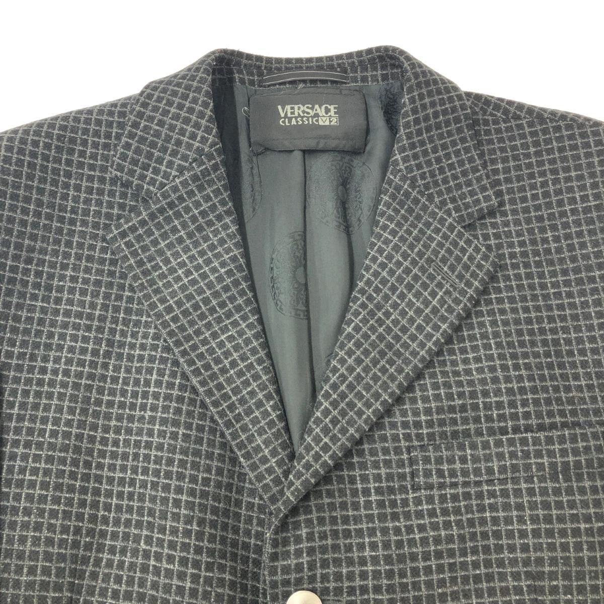 VERSACE CLASSIC ヴェルサーチクラシック チェック3Bジャケット サイズ 