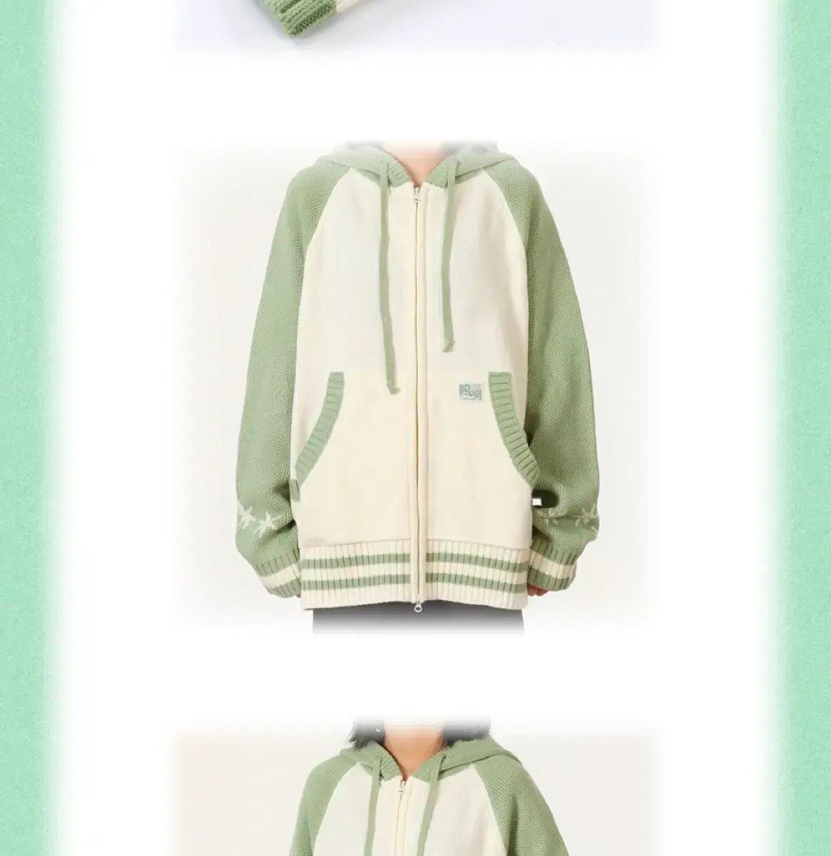 NCT WIND AND WISH アワーウィッシュ ニットフーディー ジップアップ