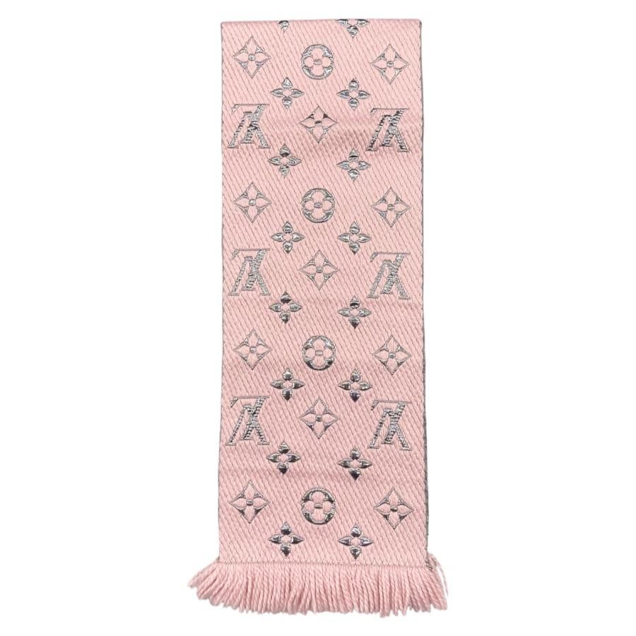 ☆E4913 ルイヴィトン マフラー エシャルプ・ロゴマニア シャイン