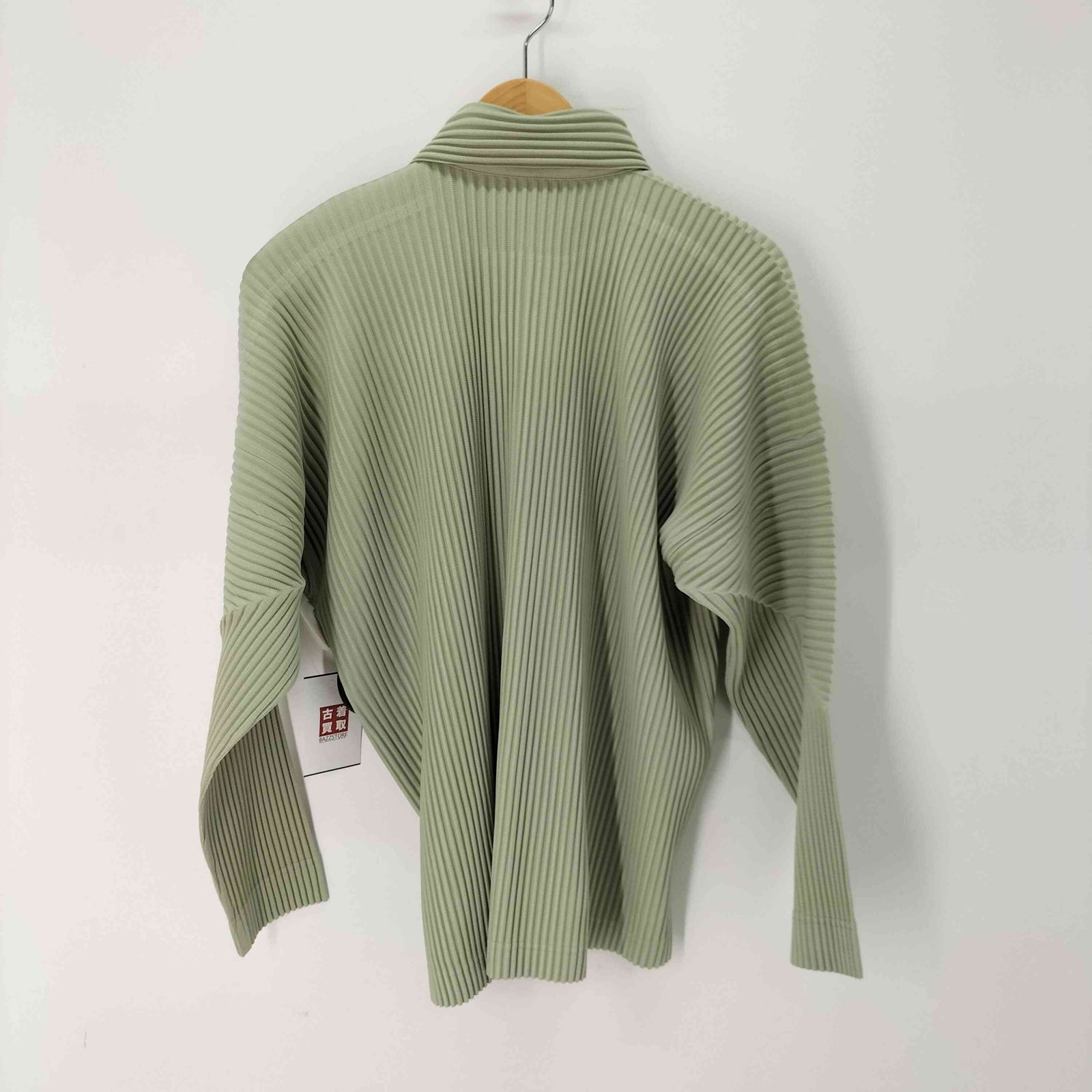 プリーツシャツ　グリーン　サイズ2 オムプリッセイッセイミヤケ イッセイミヤケオムプリッセJM102 ミントグリーン 3サイズ長袖シャツ