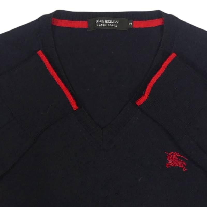 バーバリーブラックレーベル　美品希少L-XL BURBERRY BLACK LABEL 廃盤 バーバリーブラックレーベル セーター M